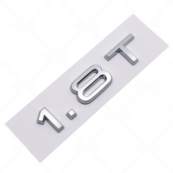Эмблема шильдик надпись цифры на багажник AUDI 1.8T ХРОМ 8H0-853-743-B-2ZZ