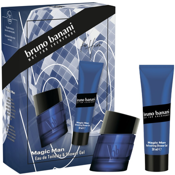 Zestaw męski Bruno Banani Magic Man Woda toaletowa 30 ml + żel pod prysznic 50 ml (3616305254627)