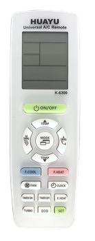 Пульт универсальные HUAYU K-6300 универсальный программируемый [UNIVERSAL for Conditioner] - 2787
