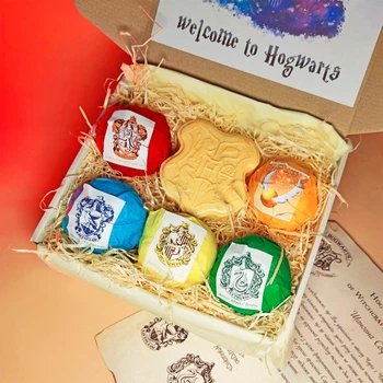 Подарочный набор бомбочек "Welcome to Hogwarts" с именным свитком подарок фанату Гарри Поттера