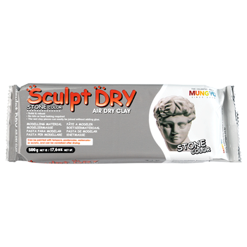 Комплект 30 шт. Маса для моделювання, сіра, самозастигаюча, 500 г., ''Sculpt Dry'', MUNGYO MS500 8804819065463