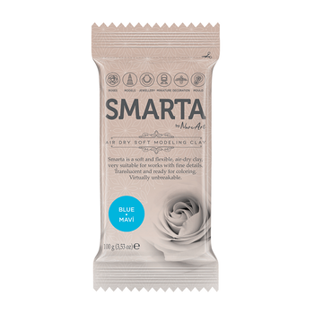 Пластика самозастигаюча, Блакитна, 100 г, Smarta 30000111 8682923974129