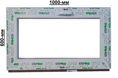 Окно "Steko" 1000х600-мм 3/стекла, откидное