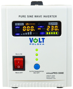 UPS Volt Polska SINUS PRO 500 E 12/230V (350/500W) (5903111886349)