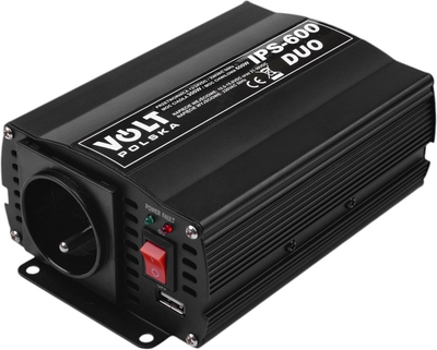 Перетворювач напруги Volt Polska IPS 600 Duo 12-24/230V 300/600W (3IPS912246)