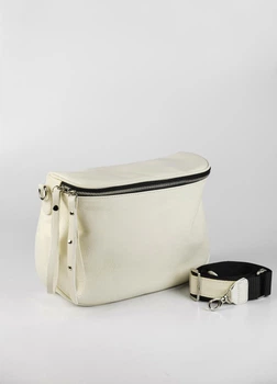 Сумка бананка женская кожаная средняя бежевая ARTiS Bags 1752 5112