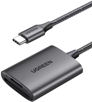 Czytnik kart Ugreen CM401 USB-C to SD/TF Black (6957303806577)