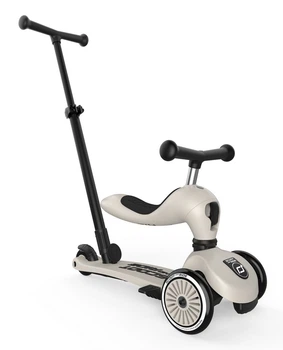 Самокат Scoot and Ride Highwaykick-1 Push and Go светло-серый от 1-го года (SR-240527-ASH)