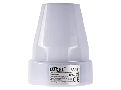 Датчик света Luxel 10A IP44 (LS-02W)