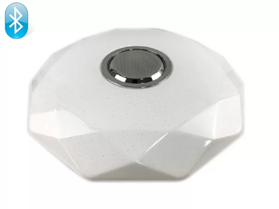 Светодиодный светильник Luxel 410х95мм IP20 с Bluetooth динамиком и пультом управления 48W (CLNR-48)