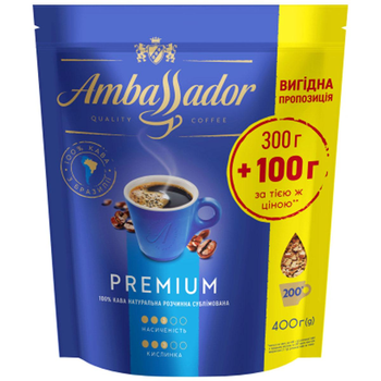 Кава розчинна Ambassador Premium 400 г