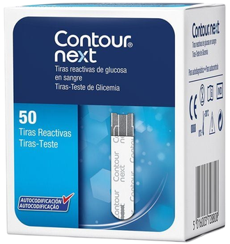 Тест - смужки для глюкометра Bayer Contour Next 50 шт (8470001619617 / 5016003728808)