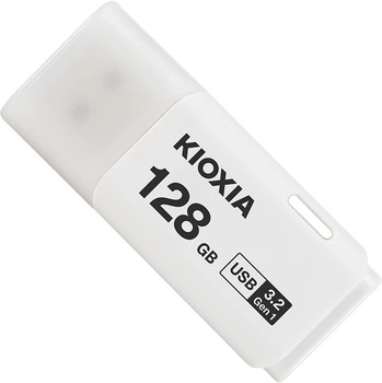 Флеш память USB KIOXIA TransMemory Hayabusa U301 128GB USB 3.2 Gen 1 White (LU301W128GG4)