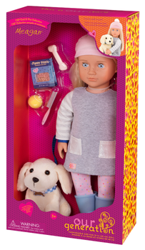 Lalka Our Generation Meagan z pieskiem 46 cm (062243405196)