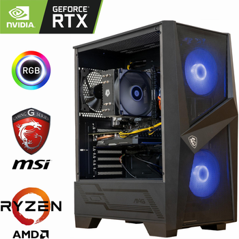 Игровой Компьютер MSI - Ryzen 7 7700 / GeForce RTX 5070 Ti 16ГБ / 32ГБ DDR5 / SSD 1TБ M.2 PCIe