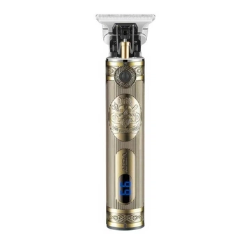 Профессиональный беспроводной триммер для волос VGR Professional Hair аккумуляторный, с LED дисплеем, 2000 mAh USB, Золотистый (4693226631)