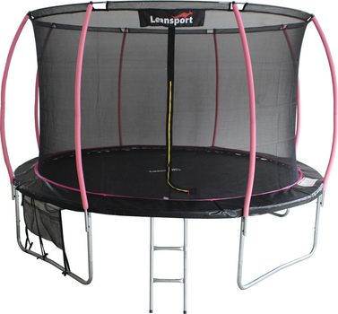 Батут LEAN Sport Max 366 см Black-Pink (5903802457278)