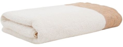 Ręcznik Homla Moeli z ozdobną beżową bordiurą 70 x 130 cm (5906496737015)