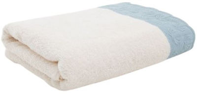 Ręcznik Homla Moeli z ozdobną niebieską bordiurą 70 x 130 cm (5906496737039)