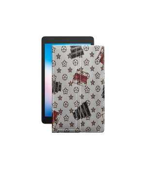 Чохол з екошкіри для планшету Alcatel 3T 8 2020 Луі-Вітон-білий