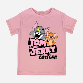 Детская футболка для девочки Спиногрыз Тom and Jerry 10-00862 98 см Розовая (ROZ6501089818)
