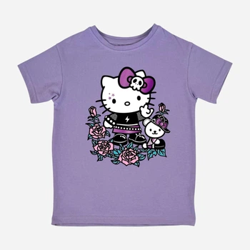Подростковая футболка для девочки Спиногрыз Hello Kitty 10-00867 146 см Лиловая (ROZ6501089879)