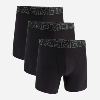 Набор мужских трусов-боксеров Under Armour Underwear Boxers UA Performance Tech - Solid 6 3PK 1383878-001 S 3 шт Черный (1200122269593)