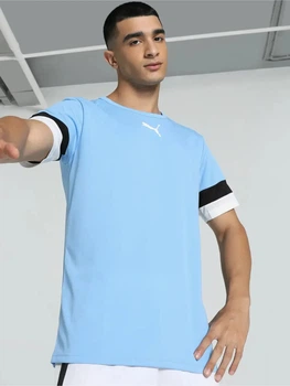 Футболка спортивна довга чоловіча PUMA teamRISE Jersey 704932-18 XL Блакитна (4063699208894)