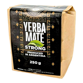 Мате зелений не очищений STRONG 250 г фіточай