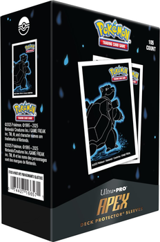 Обкладинки для колекційних карток Ultra Pro: Pokémon - Apex Deck Protector Sleeves - Neon Kanto - Blastoise (0074427166571)