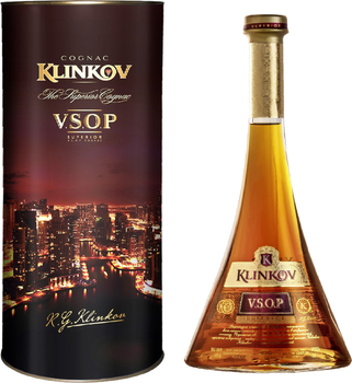 Коньяк Klinkov VSOP 0.5 л 40% в тубусе (4823122204493)