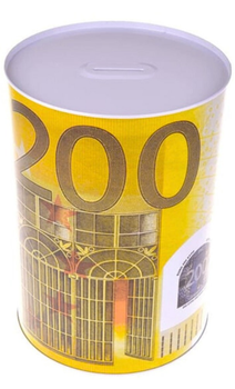 Скарбничка LEAN Toys металева банка дизайн 200 євро 16.5 х 12 см (5905991044475)