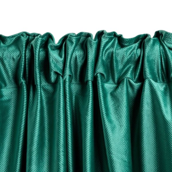 Штора Homla Miranda вельветова з рельєфним візерунком Зелена 140 x 250 см (5906496742095)