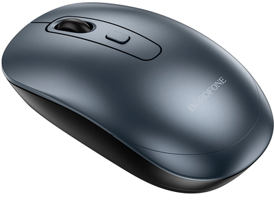 Мышь Borofone BG13 Winner 2.4G Business Wireless Mouse Black Metal Gray (6941991109997)