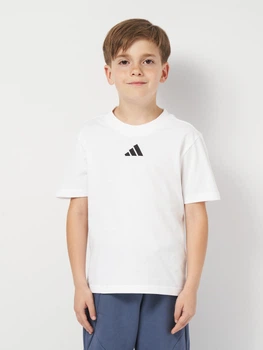 Дитяча футболка Adidas J Sl Tee 160 JC9774 128 см Біла (4067901343113)