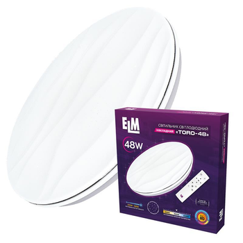 Світильник стельовий з пультом ДК ELM Toro 48 W 3000-6500К IP20 26-0117 Smart