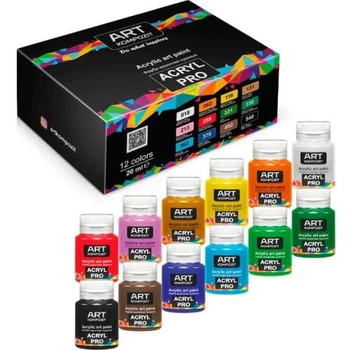 Набір художніх фарб ACRYL PRO ART Kompozit - 12