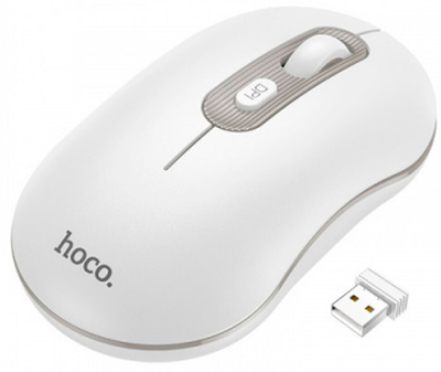 Мышь Hoco GM21 Platinum 2.4G Business Wireless Mouse White-Gray (6931474790958)