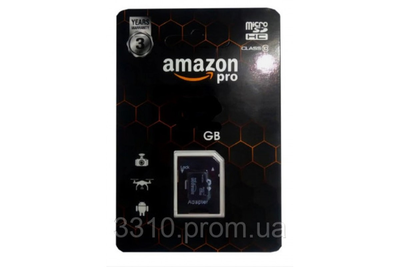 Карта памяти micro SDHC 8GB Amazon pro (class 10) (С АДАПТЕРОМ)