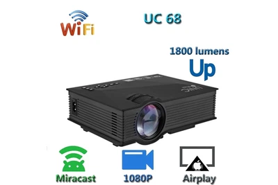 Проектор UC68 WIFI для домашнего кинотеатра 1200 люмен 800:1