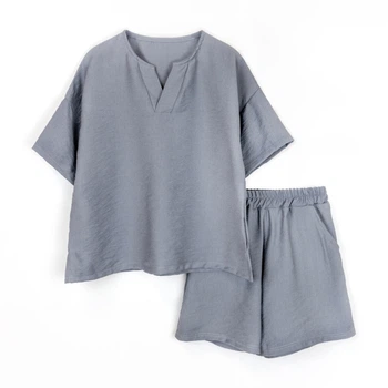 Костюм для дівчинки (футболка та шорти) Dexter`s 122 Сірий (630331-122-sm)
