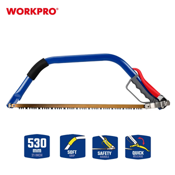 Ножовка по дереву лучковая WORKPRO 530 мм PRO WP215019
