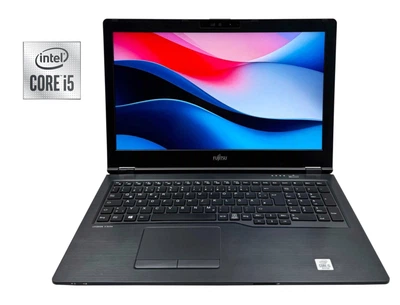 Ультрабук Fujitsu LifeBook U7510 / 15.6" (1920x1080) IPS / Intel Core i5-10210U (4 (8) ядра по 1.6 - 4.2 GHz) / 16 GB DDR4 / 1000 GB SSD / Intel UHD Graphics / WebCam б/у