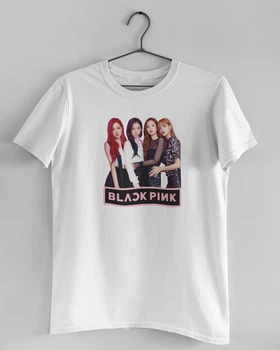 Детская футболка для девочек BLACK PINK K-pop Белая 134-140