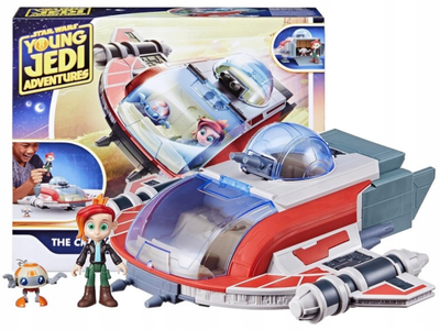 Zestaw do zabawy Hasbro Star Wars Transporter Crimson Firehawk + Figurki droida RJ-83 i Nasha Durango (5010996137753)
