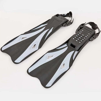 Ласты с открытой пяткой planeta-sport Record PL-8398 L-XL (42-45) Черно-серый