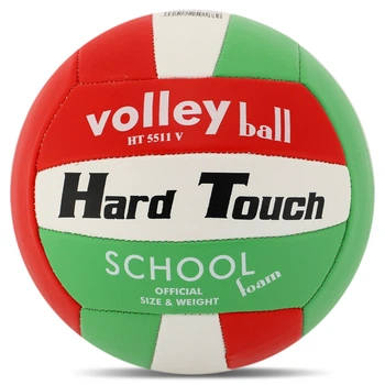 Мяч волейбольный Hard Touch VB-4383 №5 PU Красно-бело-зеленый