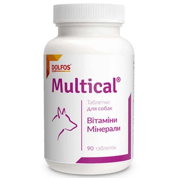 Витаминно-минеральный комплекс для собак Dolfos Multical 90 шт. (5903772194609)