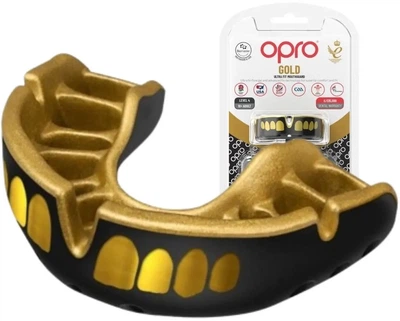 Капа OPRO Gold доросла (вік 11+) Grillz Black/Gold (art.102504012) (Gold_Grillz_Bl/Gold)