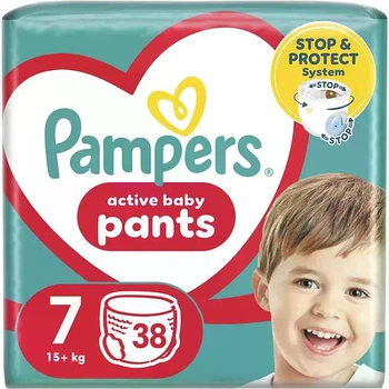Подгузники-трусики Pampers Active Baby Pants размер 7 (15+ кг), 38 шт